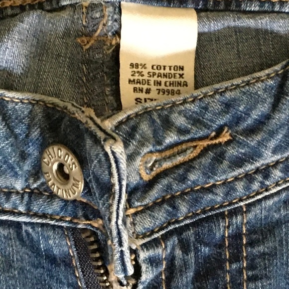Chico’s Platinum size 00 Regular boot cut medium wash jeans - Picture 3 of 5